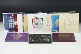 A Collection Of Thirteen Royal Mint United Kingdom Uncirculated Coin Year Sets To Include 1970,