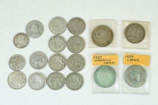 A Small Collection Of British Pre Decimal Silver Coins To Include Pre 1947 & Pre 1920 Examples To