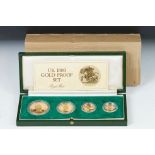 A Royal Mint 1980 Gold Proof Set of £5, £2, Sovereign & Half Sovereign, in Original Case with