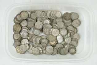 A Large Collection Of British Pre Decimal Silver Threepence Coins, Include Pre 1947 And Pre 1920