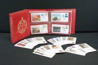 A 50th Anniversary of The Second World War first day cover collection, contained within two albums