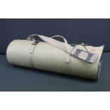 A beige hunting / shooting portable padded ground sheet / mat.