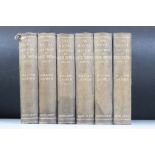 The Naval History of Great Britain By William James, presented in six hardback volumes, dated 1902.