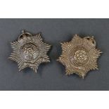 Two British Military OSD Hampshire Regiment And Royal Hampshire Regiment Kings Crown Cap Badges,