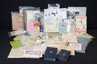 A collection of Royal Air Force / R.A.F. related ephemera to include Pilots and Flight Engineers