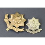 A British Military The Cheshire Regiment All Brass Other Ranks Cap Badge With Slider Fixing To Verso