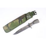 An original 20th century Gulf War era British Army issued SA80 / SA 80 rifle bayonet. Bayonet of