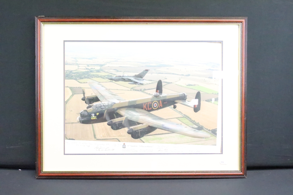 A small group of Royal Air Force related framed pictures to include "Salute to the Many' a limited - Image 10 of 18
