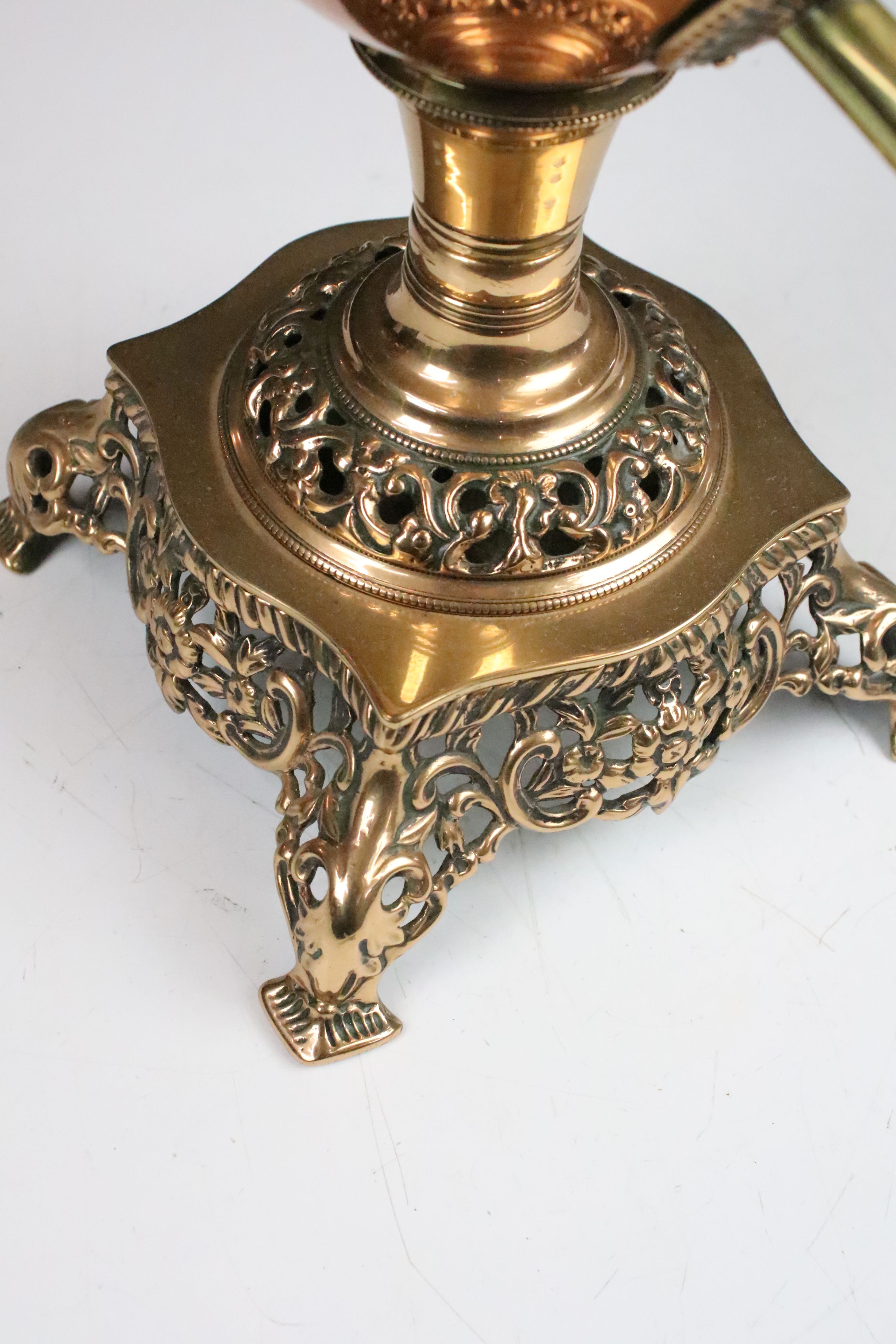 Mid 19th century twin-handled copper Samovar or tea urn & cover of ovoid form, with beaded - Image 6 of 6