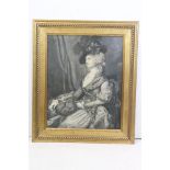 After Thomas Gainsborough, ' Mrs Siddons ', three quarter length portrait of Sarah Siddons,