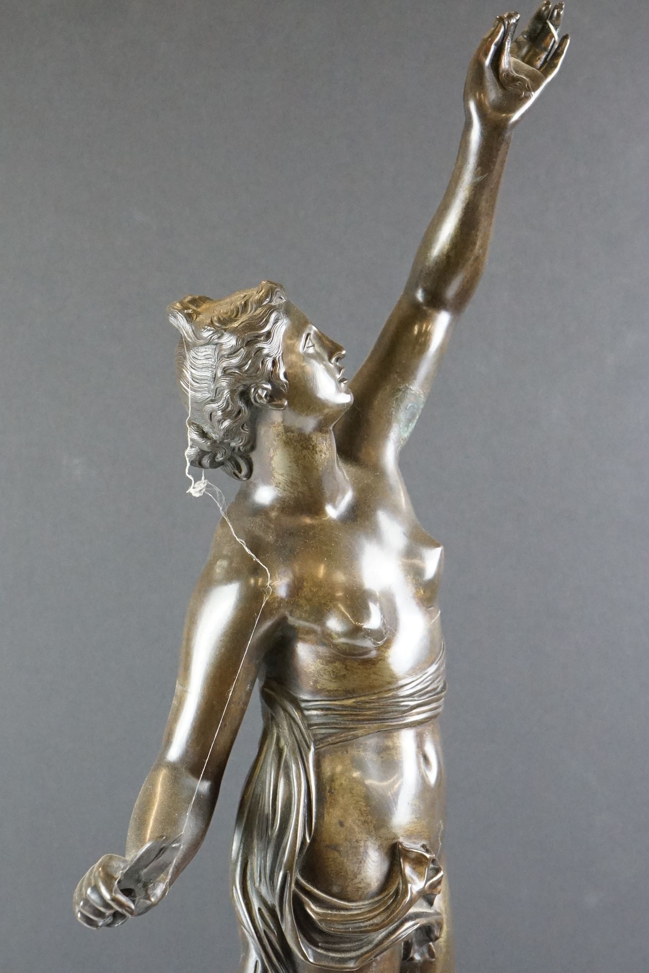 After Giambologna, late 19th Century Grand Tour patinated bronze figure depicting Delilah or Fortuna - Image 11 of 17