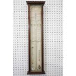 Admiral Fitzroys facsimile barometer sliding rise and fall indicators thermometer and storm glass in