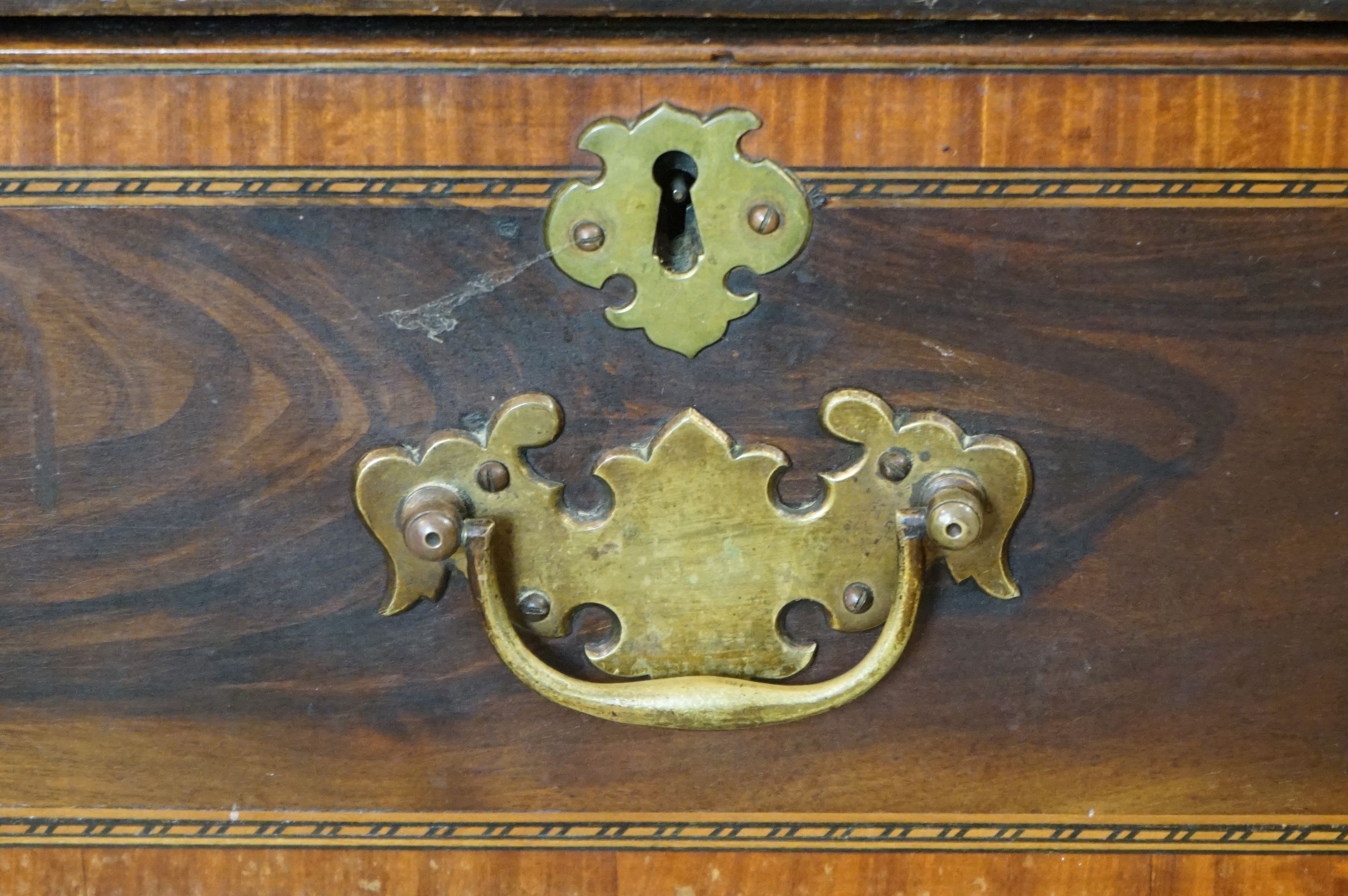 Edwardian Mahogany and Satinwood Cross-banded and Inlaid Wardrobe, the two panel doors opening to - Image 8 of 13