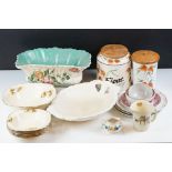 Collection of 20th Century ceramics to include Alfred Meakin cottage dishes, woods ware english