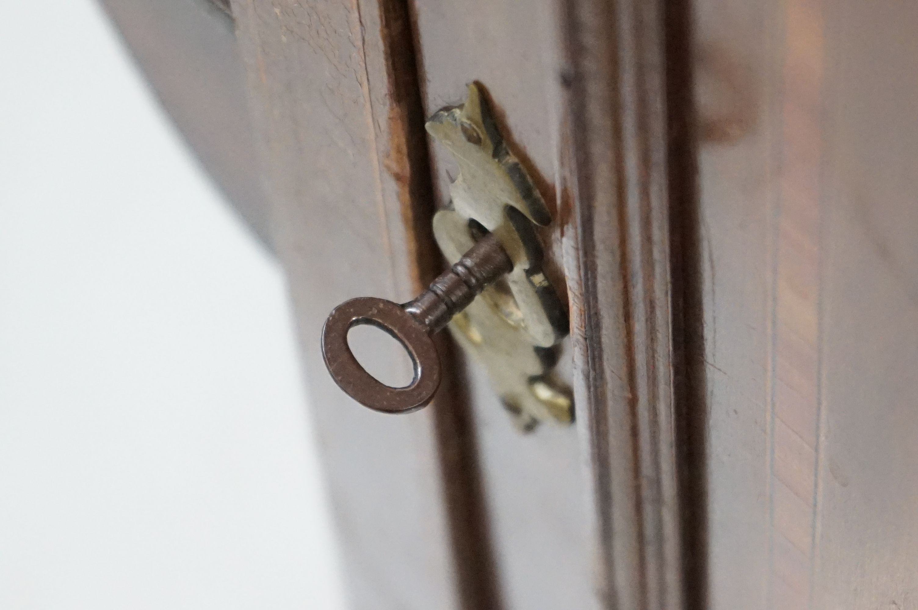 Edwardian Mahogany Inlaid Cabinet of Art Nouveau form, the single panel door flanked by - Image 6 of 12