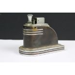 A 1930's Ronson Art Deco touch tip table lighter.