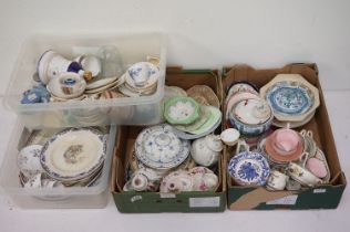 Large collection of mixed ceramics, featuring 19th century and Art Deco examples, to include