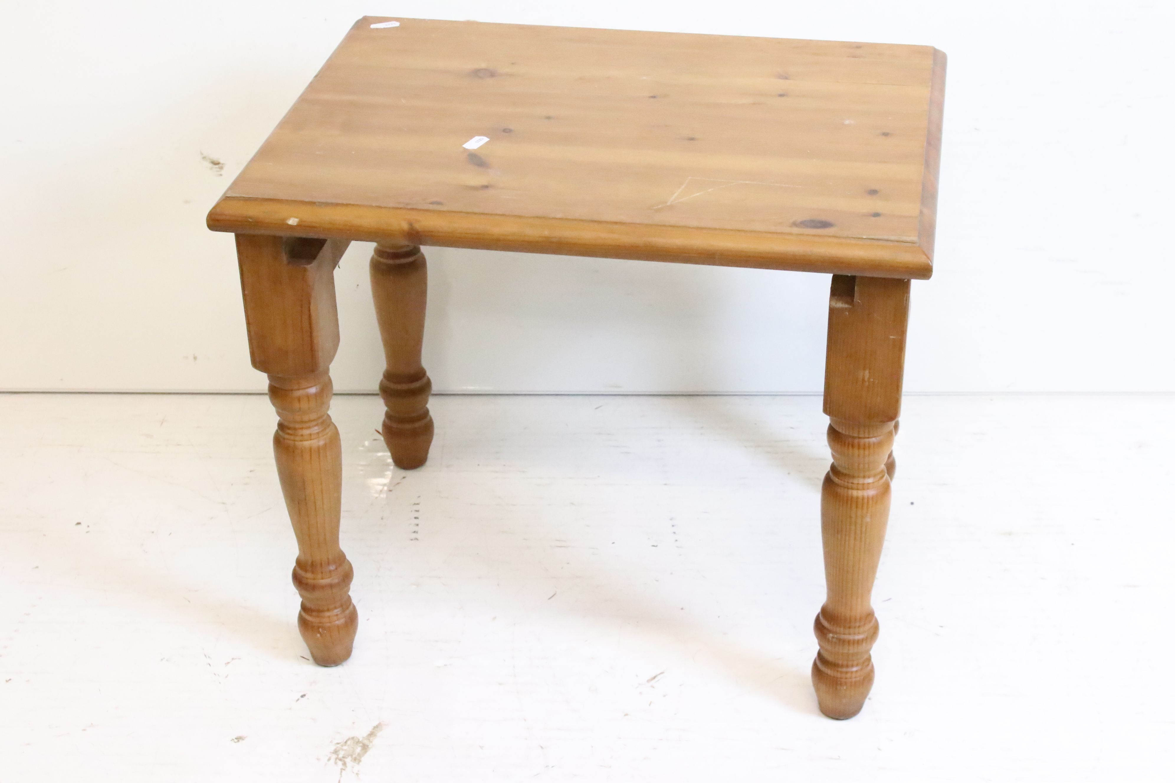 Collection of Furniture including Small Pine Table, Piano Stool, Gout Stool, Victorian Square - Image 2 of 8