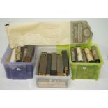 Large collection of vintage piano / pianola music rolls, featuring boxed examples (3 boxes)