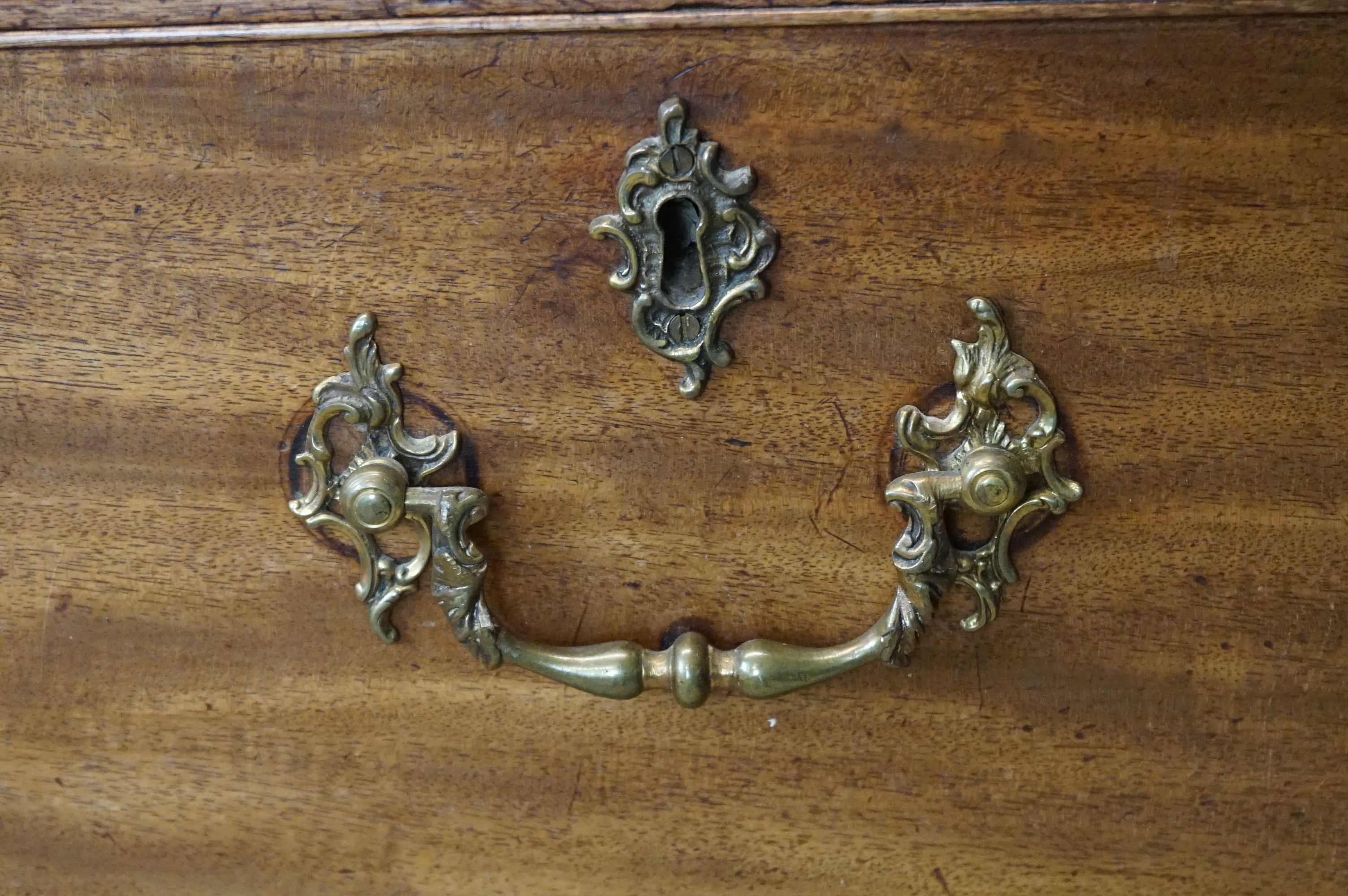 George III Mahogany Linen Press, now converted to a wardrobe, the two door opening to a hanging - Image 7 of 8