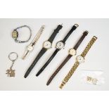 A small collection of ladies wristwatches to include Rotary and Citizen examples.