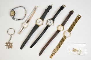 A small collection of ladies wristwatches to include Rotary and Citizen examples.