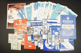 London Football Programmes - Collection of programmes from the 1950s to 1970s to include 38 x