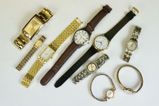 Collection of Watches including Citizen Eco Drive, Rotary, Seiko Automatic, Guess, etc
