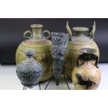 Group of Ancient Greek / Roman style ceramics, 5 pieces, to include two 800 BC style terracotta