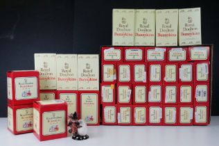 Thirty-nine Royal Doulton boxed Bunnykins ceramic figurines to include airman bunnykin, trick or