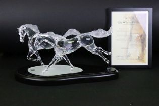 Swarovski Silver Crystal 'The Wild Horses' ltd edn figure group, designed by Martin Zendron -