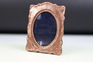 Copper Easel Back Picture Frame, approx 18cm high