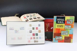 Collection of British & World stamps contained within various albums, plus a small quantity of loose