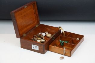 A small quantity of costume jewellery together with a small group of watches to include a gents