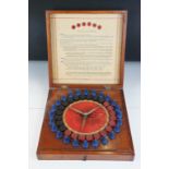 'Movies' early-to-mid 20th century wooden cased game, complete with playing pieces, with
