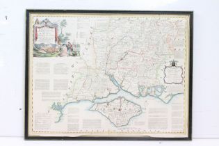 Thomas Kitchin, a new and improved map of Hampshire, published by Sayer, Fleet Street, London,