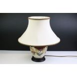 Moorcroft 'Anna Lily' pattern table lamp, of baluster form, designed by Nicola Slaney, with
