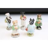 Five Beswick 'Beatrix Potter' porcelain figures to include Pig-Wig, Ginger, Susan, Pickles & Simpkin