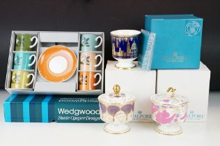 Assortment of ceramics to include a Wedgwood Susie Cooper coffee set, Coalport limited edition