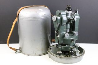 Mid 20th Century Hilger & Watts 'No. 2 Microptic Theodolite', ST208-2 - 245602, with metal cover &