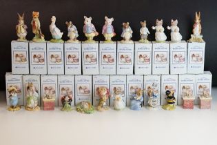 Twenty-three Royal Albert Beatrix Potter ceramic figurines to include Gentleman Mouse Made a Bow, Mr