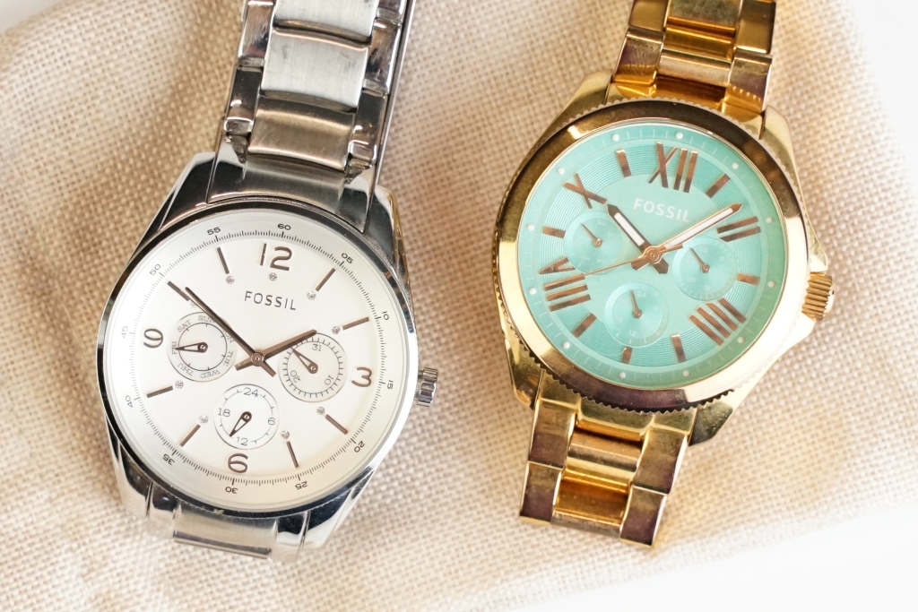 Two Fossil Chronograph style watches. - Image 2 of 12