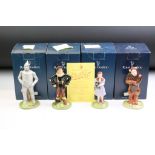 Royal Doulton 'The Wizard of Oz Collection' set of four boxed porcelain figures, to include Dorothy,