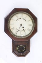 Late 19th / early 20th century 'Gaydon & Sons - Upper Norwood' wall clock, with cream dial, Roman