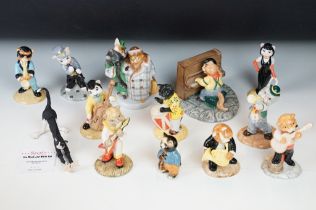 Eleven Beswick ceramic cat band figurines to include numbers CC1 - CC10. Together with a Kool as