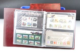 A collection of British First Day Covers and Presentation packs contained within seven albums.