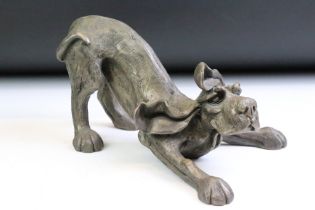 Frith Sculpture 'Bruno' bronze resin sculpture depicting a dog, HD004, sculpted by Harriet Dunn,