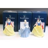 Three boxed Royal Doulton 'The Disney Princess Collection' ltd edn porcelain figurines to include