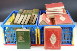 Sets of 19th Century books to include Waverley Novels by Sir Walter Scott large type border