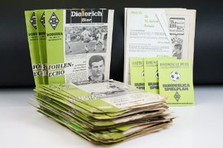 Football programmes - Collection of 75 Borussia Monchengladbach home programmes from 1968 to 1971,